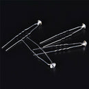 20PCS Clear Crystal Rhinestone Diamante Wedding Bridal Prom Hair Pins Hairpin OZ