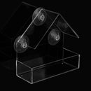 Clear Glass Window Viewing Bird Feed Hotel Table Seed Peanut Hanging Suction