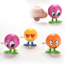 1 Pcs Wind up Face Colorful Funny  Cartoon Somersault Running Clockwork  Toys 3C