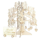 1Pcs Wood DIY Wishing Tree Wedding Supplies Guest