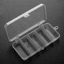 5 Compartments Storage Case Box PVC Fishing Lure Spoon Hook Bait Tackle Box A