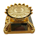 Solar Power 360 Rotary Spinning Display Stand Holder Turntable Plate Golden