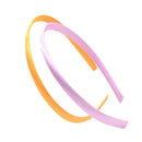 40PCS Hair Bands Covered in Soft Multicolor Satin Hairbands Hair Accessories