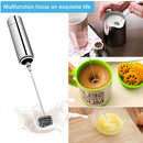 Electric Milk Frother Drink Foamer Whisk Mixer Stirrer Eggbeater mit 2 Heads