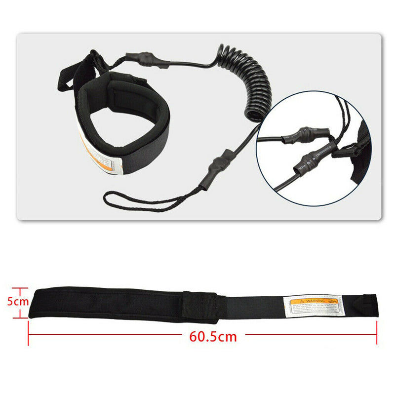 2pcs Surfboard Leash TPU 1.6m Surfing Wrist Ankle Leash SUPs Leg Rope Safe Gear