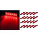 20x 3.8" Amber 6 LED Side Marker Indicator Light Lamp Car Vehicle 12V Red