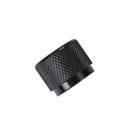 Dia Black Aluminum Rotary Control Potentiometer Knob 20mm x 15.5mm ON