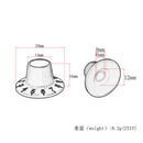 Replacement 3 Pieces Plastic Guitar Bass Amplifier Volume Tone Control Knobs