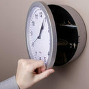 Hidden Secret Safe Box Wall Clock Safe Box Wall-Mounted Hanging Key Cash Mo