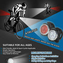 Bike Light Set Super Bright USB RECHARGEABLE Bicycle Lights Waterproof IPX4B Kw