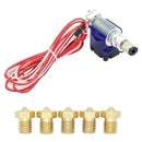 For V6 J-head Hotend 1.75mm 0.4mm Long Distance Extruder w/ 5PCs assorted N