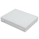20cm x 16cm White Plastic Rectangular 100 Slides Microscope Box P7T5