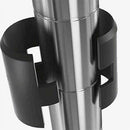 50Pcs Plastic Clip Metal Tube Split Sleeves Wire Shelf Lock Locking Clip Set