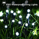 100LED 12m Solar Power Fairy String Light Garden Decorative Lamp (White)