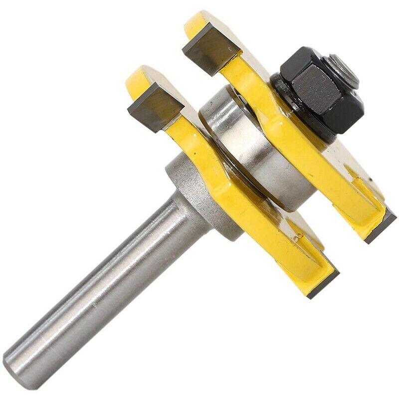 Router Bit Set, 3Pcs 1/4-Inch Shank Tongue And Groove Router Bit And Revers H1B4
