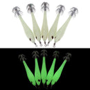 5PCs luminous shrimp fishing lures squid baits  night lures fishing tack OZ