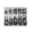 140Pcs 10 Size Fishing Sharpened Perforated Hook Lure Tackle with 2 Carry Box