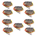 10PCS Red 0.28" LED Digital Panel Voltage Meter Gauge Voltmeter Module 4-40V