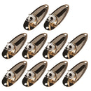 Durable 10 Pieces Metal Electric Guitar Boat Input Output Sockets DIY Golden