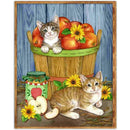 5D DIY Diamond Painting Cats Fruits Cross Stitch Embroidery Rhinestones Kit