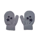 Baby Kids Five-pointed star Pattern Gloves Boys Girls Winter Warm Knitted M O1B1