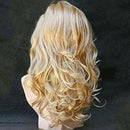 Long Wavy Natrual Blonde 60 Cm Synthetic Hair Wigs