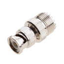 Female Jack to BNC Male Plug Radio Antenna RF Coaxial Adapter SL16/UHF-BNC