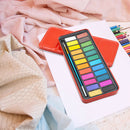 24 Colors Solid Watercolor Paint Set Kids Art Drawing Water Color Pigment A