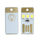 2Pcs Mini Portable USB LED Light Nice Pocket Card Lamp Mobile Power Camping Bulb