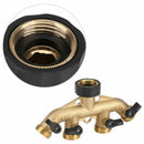 3/4 Inch 4 Way Hose Pipe Splitter Nozzle Switcher Tap Connectors For Garden B7K8