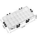 24-Well Airtight Leak Watercolor Paint Palette Box for Watercolors Half Pan E4V4