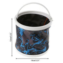 Fishing Bucket Canvas Round Folding Portable 14cm Storage Camping Hiking Outdoor