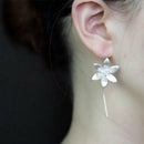 New Fashion Long Tassel Earrings Bohemian Flower Statement Drop Dangle Earrings