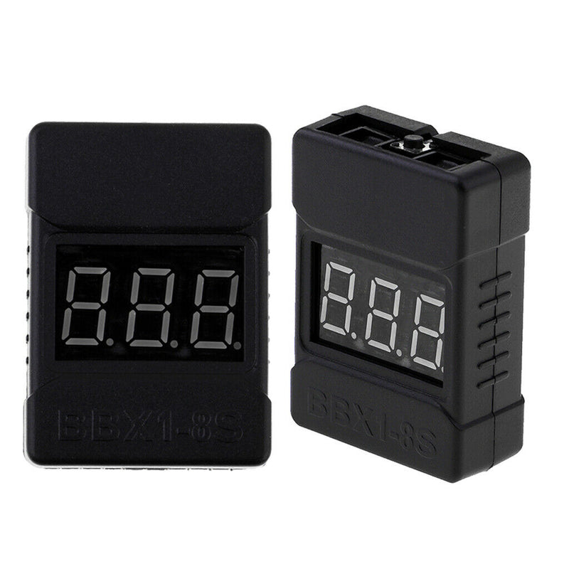 RC LiPo Battery Checker RC 1-8S Battery Tester Low Voltage Buzzer Alarm