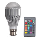 10W Remote Control Colour Change LED Light Bulb B22 Bright Multi-Function