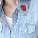 Creative Heart Shaped Badges Brooch Halloween Backpack Pins Jewelry Gift A