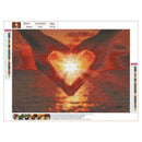 5D DIY Full Drill Diamond Painting Love Hands Cross Stitch Embroidery Kits
