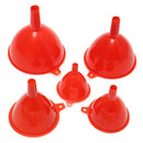 5PCS Plastic Funnel Fill Liquid Lab Car Petrol Oil Fuel Water Kitche Dlwo