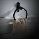 Black Towel Ring,Towel Rack, European Toilet,Circular Towel Hanging Ring, A W8W3