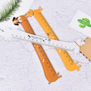 Cute Dog Shape Ruler Mini Plastic Straight Ruler For Kids School Supplies Gift &