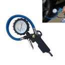 220PSI Self-locking Pistol Grip Trigger Tire Inflator Tyre Pressure Gauge