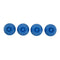4pcs Blue 0-10 Knobs ABS Top Hat Bell Knob Guitar Volume Tone Control Knob