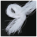 Curtain cord beaded wire fringe door window curtain veiling 200x100cm White