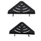 Wall Mounted Matt Black 2 Tier Shower Caddy Bathroom Corner Shelf Rack Show D6T8