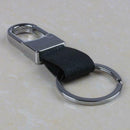 New Fashion Black Leather Strap Keyring Keychain Key Chain Ring Key Fob A