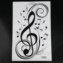 Beat Note music wall art stickers,vinyl wall stickers music decor,Graphic A