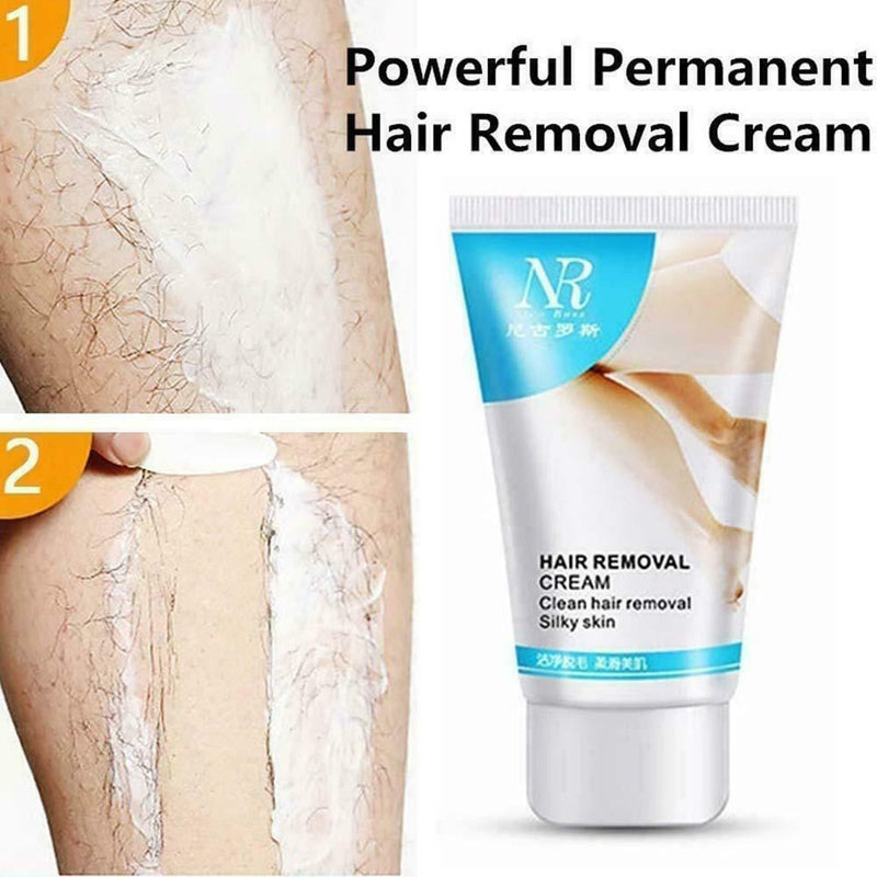 Unisex Leg Pubic Body Facial Smooth Skin Hair Removal 60gau Soft Painless C W9C4