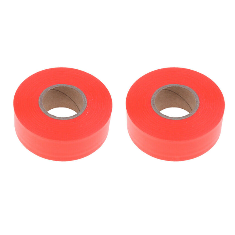 2pcs Flagging Tape for Boundaries and Hazardous Areas - Non-Adhesive Tape,