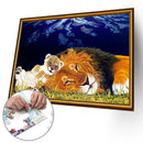 Paper Puzzles 1000pcs Lion Cat DIY Jigsaw Educational Toys Animals Picture