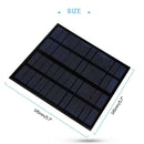 3W 12V 250mA Polysilicon Home Solar Power Panel Battery Charger Charging P A